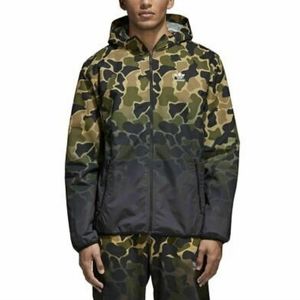Mens Adidas Camo Windbreaker